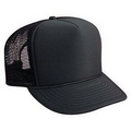 High Crown Cotton Twill Mesh Back Baseball Cap